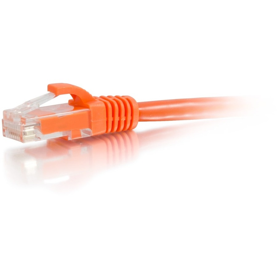 C2G 6ft Cat6a Unshielded Ethernet - Cat 6a Network Patch Cable - Orange - Image 2
