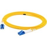 AddOn 2m ALC (Male) to ALC (Male) Yellow OS2 Duplex Fiber OFNR (Riser-Rated) Patch Cable