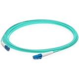 AddOn 3m LC (Male) to LC (Male) Aqua OM4 Simplex OFNR (Riser-Rated) Straight Fiber Patch Cable