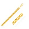 14k Yellow Gold Solid Curb Bracelet 10.0mm