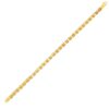 14k Two-Toned Yellow and White Gold Double Link Men's Bracelet