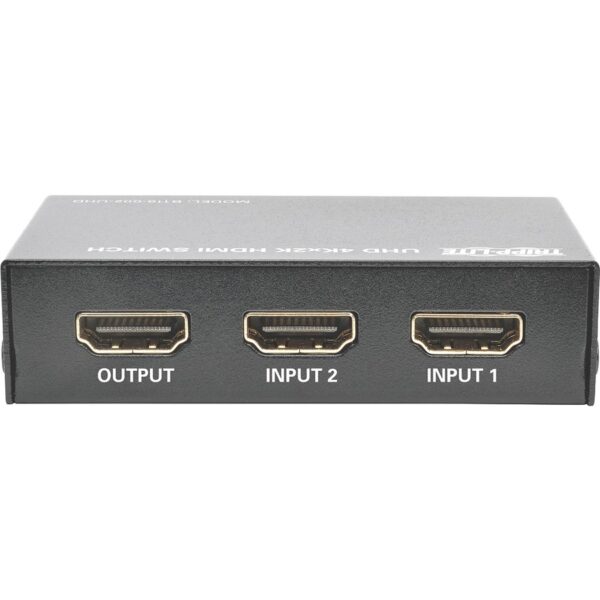 Tripp Lite by Eaton 2-Port HDMI Switch with Remote Control - 4K @ 60 Hz, 4:4:4, HDR, 3D, HDCP 2.2, EDID