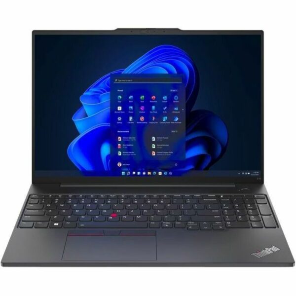 Lenovo ThinkPad E16 Gen 1 21JN003YUS 16" Notebook - WUXGA - 1920 x 1200 - Intel Core i5 13th Gen i5-1335U Deca-core (10 Core) 1.30 GHz - 16 GB Total RAM - 8 GB On-board Memory - 256 GB SSD - Graphite Black