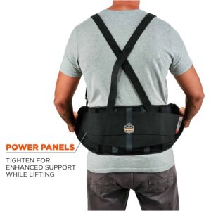 Ergodyne® ProFlex® 100 Economy Back Support W/Rubber Track Webbing XL Black