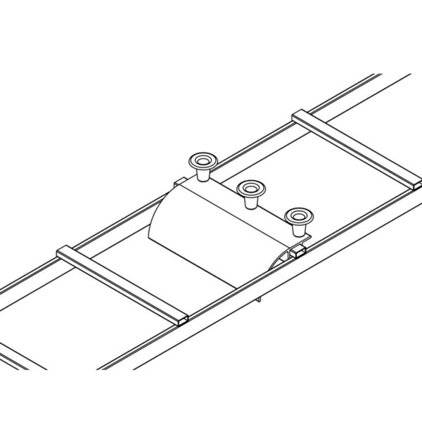 Tripp Lite Cable Runway Radius Drop 12in Straight 90-Degree Ladder Sections