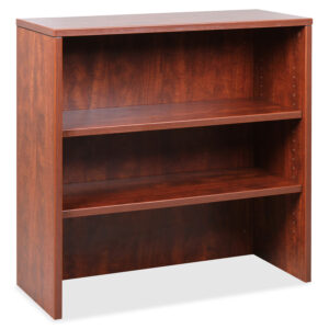 Lorell® Hutch for 35"" Lateral File Cabinet - 35.5"" x 14.8"" x 36"" - Cherry - Essentials Series