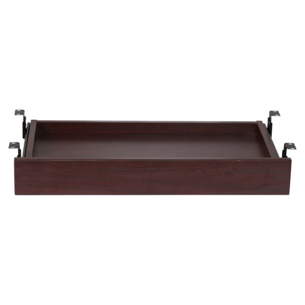 Lorell® Mahogany Laminate Universal Center Drawer 25.6""W x 15.1""D x 3.6""H