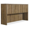 Lorell® Hutch - 66.1"" x 14.8"" x 36.5"" - Walnut - Chateau Series