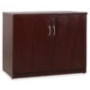 Lorell® Essentials Series Laminate Storage Cabinet 22""D x 35-1/2""W x 29-1/2""H Mahogany