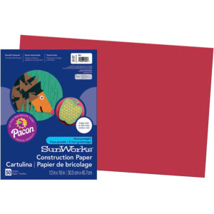 Pacon® SunWorks All-purpose Construction Paper 18""x12"" Red 50 Sheets