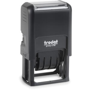 U.S. Stamp & Sign Trodat® Self-inking Message/Date Stamp RECEIVED 1"" x 1-5/8"" Blue/Red