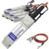 Brocade (Formerly) Compatible TAA Compliant 40GBase-AOC QSFP+ to 4xSFP+ Active Optical Cable (850nm, MMF, 20m)