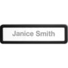 Lorell Cubicle Nameplate Black