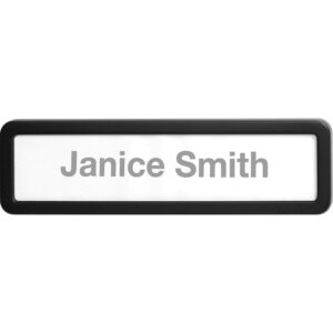 Lorell Cubicle Nameplate Black