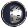 Faria Spun Silver 2" Trim Gauge f/Mercury/Mariner/Mercruiser/Volvo DP & Yamaha ('01 & Newer)