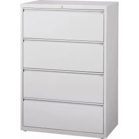 Hirsh Industries® HL1000 Series® 36""W 4 Drawer Lateral File Cabinet Light Gray