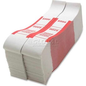 Sparco Color-Coded Quick Stick Currency Band BS500WK 500 in 5 Bills Red 1000 Bands/Pack