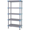 Quantum Millenia Shelving Unit 42""W X 24""D X 86""H 5 Open Grid Shelves