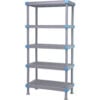 Quantum Millenia™ Shelving Unit 36""W X 21""D X 86""H 5 Open Grid Shelves