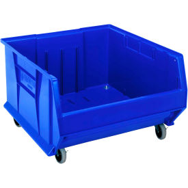Quantum Storage 23-7/8"" x 22-1/2"" x 12"" Mobile Hulk Container Blue Polypropylene