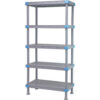 Quantum Millenia Shelving Unit 24""W X 24""D X 86""H 5 Solid Shelves