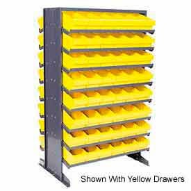 Quantum QPRD-601 Double Sided Rack 24""x36""x60"" with 96 Red Euro Drawers