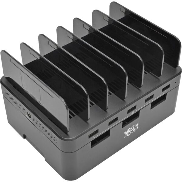 USB Hubs & Converters — Tripp Lite 5-Port USB Charging Station with Built-In Device Storage 5V/2.4A USB Charger Output