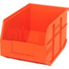 Quantum Plastic Stacking and Hanging Shelf Bin SSB423 8-1/4""W x 12""L x 7""H Orange