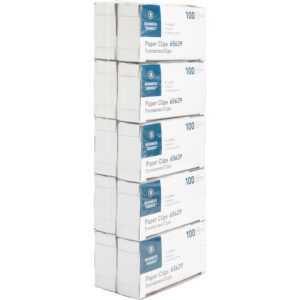 Universal® Smooth Paper Clips Wire Jumbo Silver 100/Box 10 Boxes/Pack