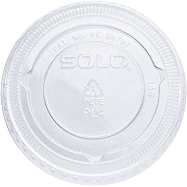 Dart® DCCPL4N Souffle/Portion Lids Fits 3-1/4-9 ozcups Plastic Clear 2500/Carton