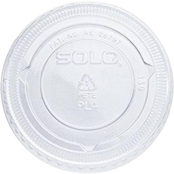 Dart® DCCPL4N Souffle/Portion Lids Fits 3-1/4-9 ozcups Plastic Clear 2500/Carton
