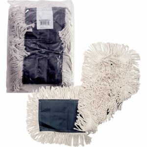 Boardwalk® Disposable Dust Mop Head w/Sewn Center Fringe Cotton/Synthetic 36 x 5 White