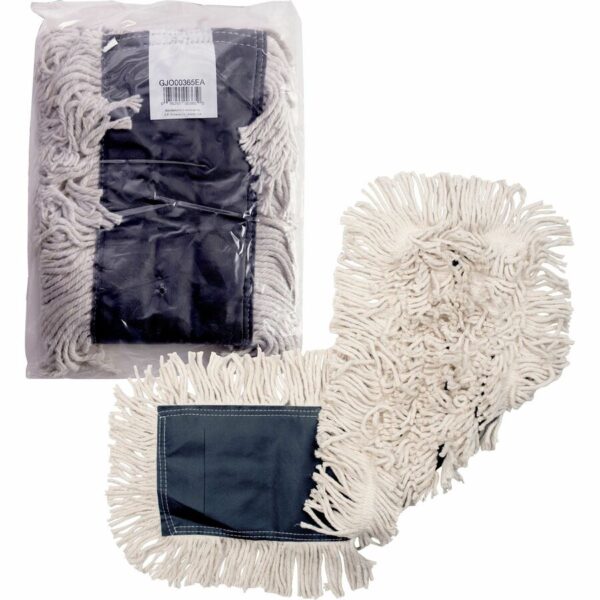 Boardwalk® Disposable Dust Mop Head w/Sewn Center Fringe Cotton/Synthetic 36 x 5 White