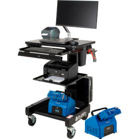 Global Industrial Orbit Mobile Powered Cart with 2 Swappable LiFePO4 Batteries