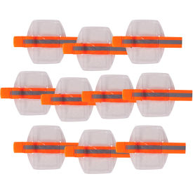 Ergodyne® Squids® 3386 Arm Band ID/Badge Holder, One Size, Hi-Vis Orange, Pack of 10