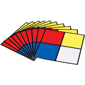 Brady® 58503 Hazardous Materials Diamond Label, 10" X 10", Red/Yellow/Blue/White