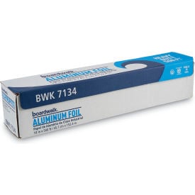 Boardwalk® Heavy Duty Aluminum Foil Roll, 500'L x 18"W, Silver