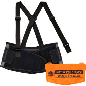 Ergodyne® ProFlex® 1675 Back Support Brace with Cooling/Warming Pack, S, Black