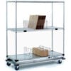 Nexel® Open Sided Wire Exchange Truck w/3 Shelves 1000 lb. Capacity 48""L x 18""W x 69""H