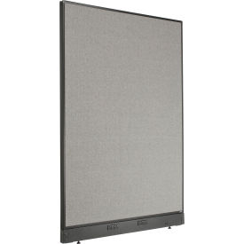 Interion® Electric Office Partition Panel 48-1/4""W x 64""H Gray