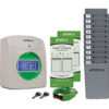 uPunch Electronic Time Clock w/ 100 Time Cards 2 Keys 1 Ribbon & 1 Rack White & Green