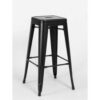 Interion® 30""H Steel Barstool - Black - 4/Pack