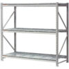 Global Industrial 3 Level Extra HD Bulk Storage Rack Wire Deck Starter 72""W x 24""D x 72""H