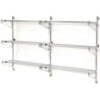 Nexel® Chrome Wall Mount Wire Shelving 42""W x 14""D x 54""H 3 - Shelf Add-On