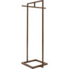 Econoco Linea 30 in. W x 66 in. H Statuary Bronze Garment Rack with One Crossbar