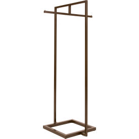 Econoco Linea 30 in. W x 66 in. H Statuary Bronze Garment Rack with One Crossbar