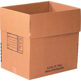Global Industrial Deluxe Cardboard Corrugated Boxes 24""L x 18""W x 24""H Kraft