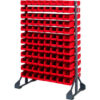 Quantum QRU-12D-220-192 Double Sided 12 Rail Unit With 192 QUS220 Ultra Stack & Hang Bins Red