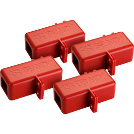 Brady® 150822 BatteryBlock Cable Lockout-Small; 24 PK ABS Plastic Red 1/4' Cable Length