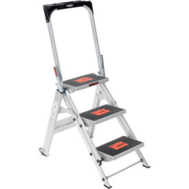 Little Giant® Safety Aluminum Step Ladder - 3 Step - 10310BA